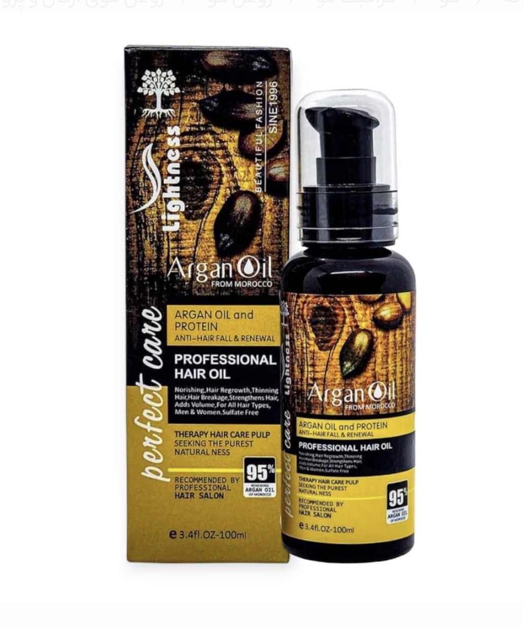 روغن مو ارگان لایتنس اصلی ۱۰۰ میل